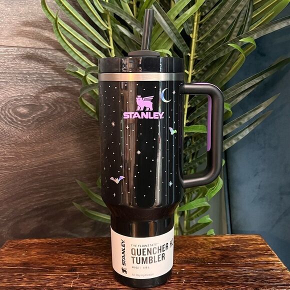 Stanley Halloween 40oz H2.0 Flowstate Quencher Tumbler in Spellcast Black. NWT! - Picture 5 of 10